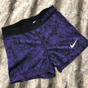 nike pro snake print spandex